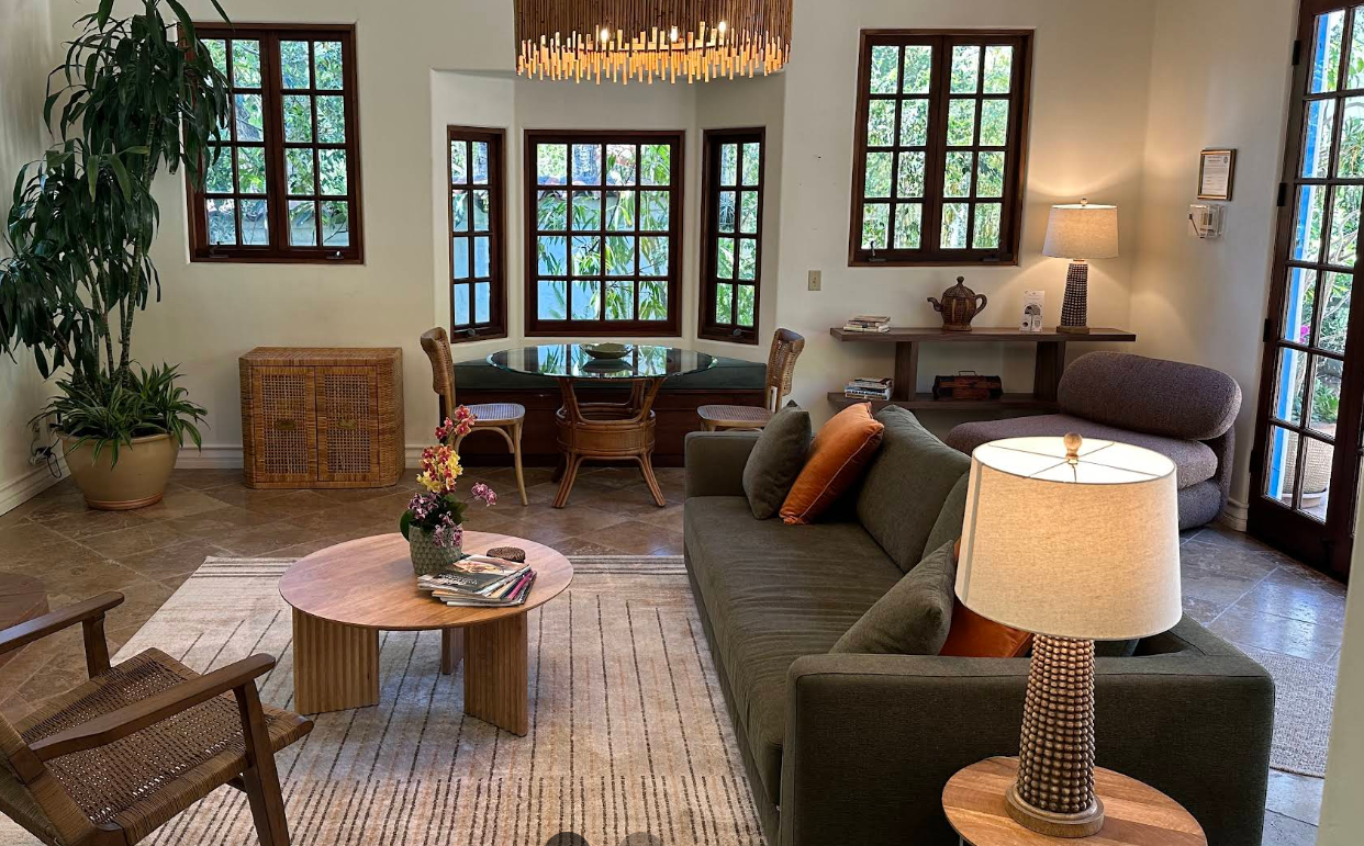 Chris Read worked with clients on this cute cabana.